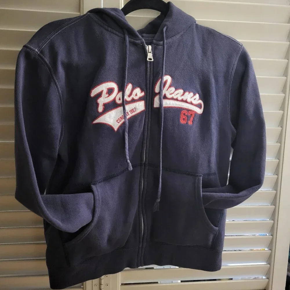 Navy Polo Jeans Ralph Lauren Sweater Small - Picture 1 of 4